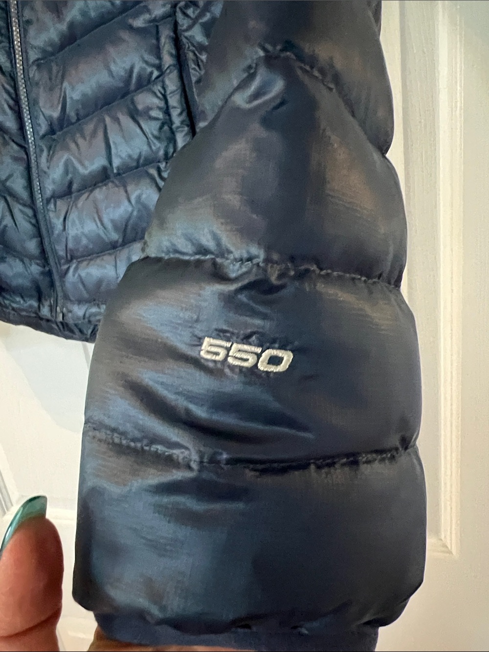 The North Face Navy Blue Packable Down Jacket - Picture 4 of 6